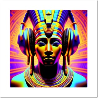 Ancient Egyptian Psychedelic Afrofuturism Music Posters and Art